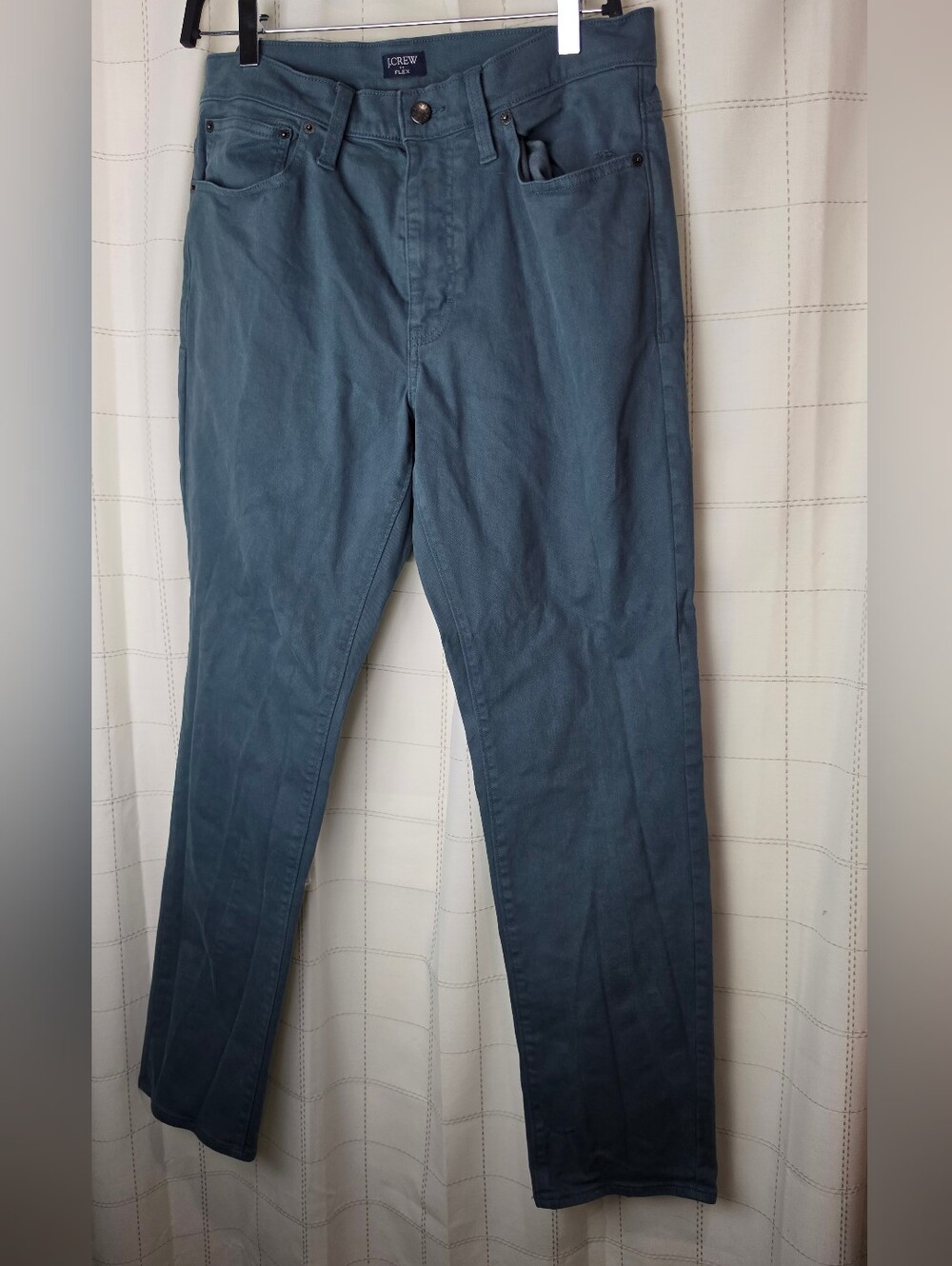 J Crew Straight-fit garment-dyed five-pocket jean
